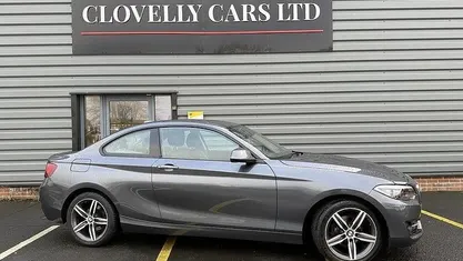 Mineral grey Used 2015 BMW 218 Sport Line Coupe | £10,499 (Fair price)