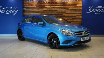 Used Mercedes A180 Sport Edition 109 HP (80 kW) 2015 Blue Hatchback