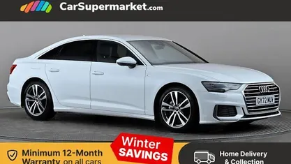 White Used 2022 Audi A6 S-Line Sedan | £20,197 (Fair price)