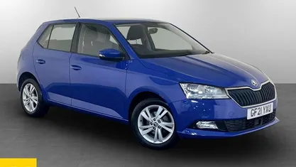 Used Skoda Fabia SE 60 HP (44 kW) 2021 Blue Hatchback