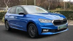 Race blue metallic black body / magic pearl effect roof Used 2023 Skoda Fabia Colour Edition Hatchback | £14,900 (Fair price)