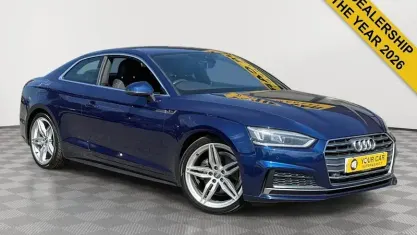 Used Audi A5 S-Line 190 HP (139 kW) 2017 Blue Coupe
