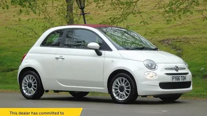 Used Fiat 500C Pop Star 86 HP (63 kW) 2016 Urban white (tricoat) Cabriolet