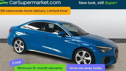 Used Audi A3 S-Line 150 HP (110 kW) 2023 Blue Sedan