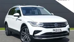 White Used 2021 VW Tiguan Elegance SUV | £23,695 (Fair price)