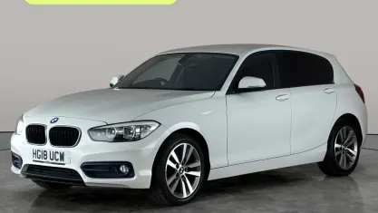 Used BMW 118 Sport Line 136 HP (100 kW) 2017 White Hatchback