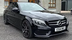Black Used 2017 Mercedes C220 AMG line Sedan | £11,480 (Fair price)