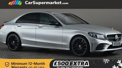 Silver Used 2020 Mercedes C220 AMG line Sedan | £19,997 (Fair price)