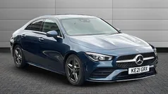 Blue Used 2021 Mercedes CLA180 AMG Line Premium Sedan | £22,990 (Fair price)