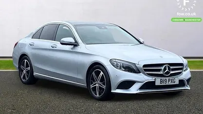 Used Mercedes C220 Premium Plus 194 HP (142 kW) 2019 Silver Sedan