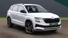Moon white metallic Used 2024 Skoda Karoq SportLine SUV | £28,695 (Fair price)