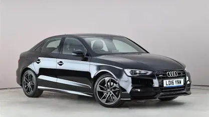Używany Audi A3 S-Line 180 KM (132 kW) 2016 Czarny Sedan/Limuzyna