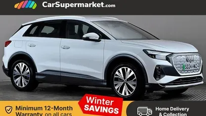 White Used 2024 Audi Q4 e-tron Sport SUV | £27,497 (Fair price)