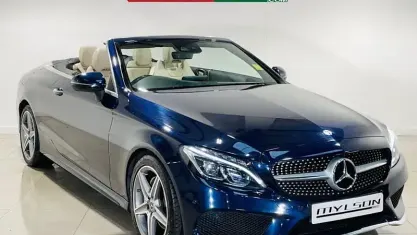 Begagnad Mercedes C200 AMG line 184 HK (135 kW) 2018 Blå Cab