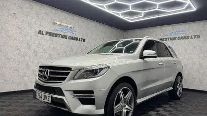 Used Mercedes ML350 AMG line 258 HP (189 kW) 2014 Silver SUV