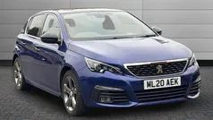 Magnetic blue Used 2020 Peugeot 308 GT-line Hatchback | £9,690 (Fair price)