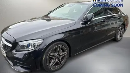 Black Used 2019 Mercedes C220 AMG line Sedan | £17,550 (Fair price)
