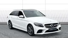 White Used 2019 Mercedes C200 AMG Line Premium Plus Estate | £18,357 (Fair price)