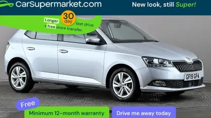 Usado Skoda Fabia SE 75 CV (55 kW) 2019 Plateado Utilitario