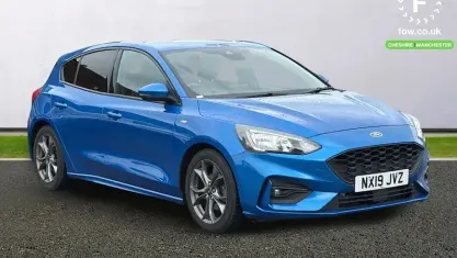 Usado Ford Focus ST-Line 125 HP (91 kW) 2019 Azul Citadino