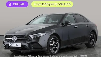 Black Used 2021 Mercedes A250 AMG Line Premium Plus Sedan | £20,075 (Fair price)
