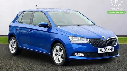 Used Skoda Fabia SE L 95 HP (69 kW) 2020 Blue Hatchback
