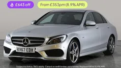 Silver Used 2017 Mercedes C350e AMG line Sedan | £13,375 (Fair price)