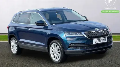 Used Skoda Karoq SE L 116 HP (85 kW) 2019 Blue SUV