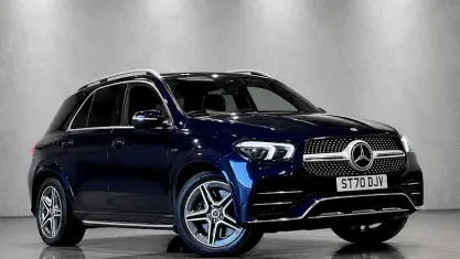 Used Mercedes GLE350 de AMG line 320 HP (235 kW) 2020 Blue SUV