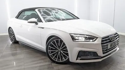 Used Audi A5 Cabriolet S-Line 190 HP (139 kW) 2020 White Cabriolet