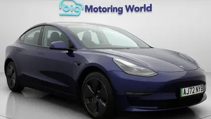Blue Used 2022 Tesla Model 3 Long Range AWD Sedan | £21,300 (Fair price)