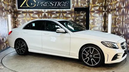 White Used 2019 Mercedes C200 AMG line Sedan | £13,995 (Fair price)