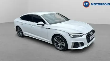 Used Audi A5 Sportback S-Line 163 HP (119 kW) 2022 White Hatchback