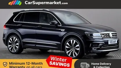 Black Used 2018 VW Tiguan R-line SUV | £17,797 (Fair price)