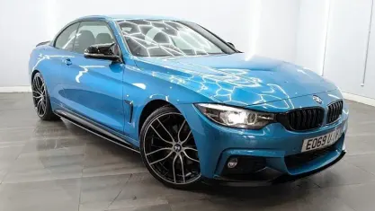 Used BMW 430 Cabriolet M Sport 252 HP (185 kW) 2019 Blue Cabriolet