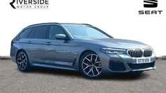 Bluestone metallic Used 2022 BMW 520 M Sport Estate | £30,490 (Fair price)