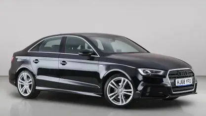 Used Audi A3 S-Line 150 HP (110 kW) 2018 Black Sedan