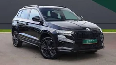 Black magic pearl effect Used 2022 Skoda Karoq SportLine SUV | £20,995 (Fair price)