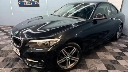 Used BMW 218 Sport Line 136 HP (100 kW) 2015 Black Coupe