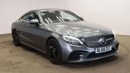 Used Mercedes C200 AMG line 184 HP (135 kW) 2019 Grey Coupe