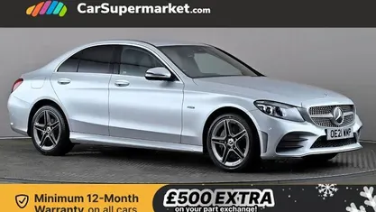 Used 2021 Mercedes C300e AMG line Sedan | £16,997 (Fair price)