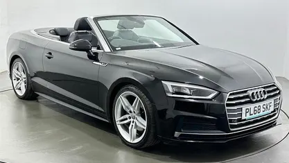 Used Audi A5 Cabriolet S-Line 190 HP (139 kW) 2017 Black Cabriolet