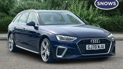 Used Audi A4 S-Line 190 HP (139 kW) 2020 Blue Estate