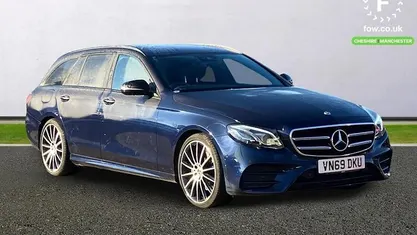 Used Mercedes E220 AMG line 194 HP (142 kW) 2019 Blue Estate