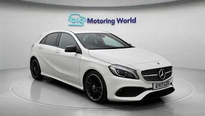 Used Mercedes A200 AMG Line Premium 136 HP (100 kW) 2017 White Hatchback