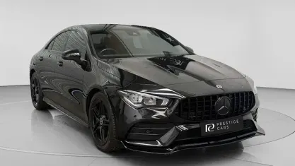 Begagnad Mercedes CLA180 AMG line 136 HK (100 kW) 2021 Svart Sedan