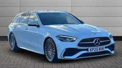 White Used 2025 Mercedes C300e AMG Line Premium Estate | £37,990 (Good price)