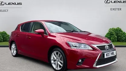 Used Lexus CT200h 136 HP (100 kW) 2017 Red Hatchback