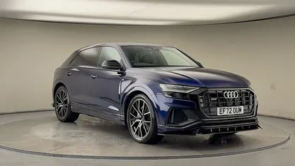 Navarra blue metallic/navarra blue metallic Used 2022 Audi Q8 Black Edition SUV | £49,200 (Fair price)