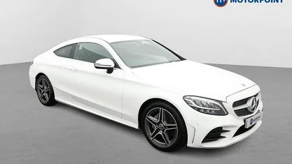 White Used 2019 Mercedes C200 AMG line Coupe | £18,749 (Fair price)